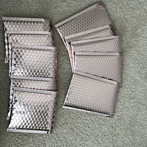 Rose gold mailing packages with thank you labels